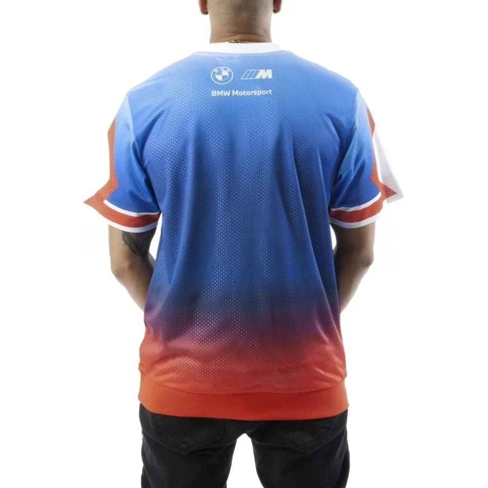 PUMA x BMW M Motorsport Shooting Shirt Blue Red Men's‎ Sz M *NEW* 535094-01 $70